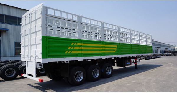 3 axle cargo transport stake semi trailer for sale in Sudan