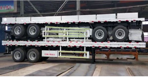 2 axle drop side wall semi trailer for sale in Sudan