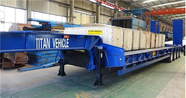 4 Axle Heavy Duty 100T Low Bed Trailer for Sale