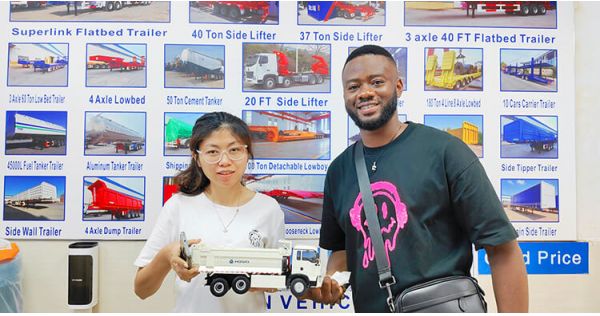 Tanzanian Customers Come to Tongya VEHICLE to Buy Flatbed Truck Trailer