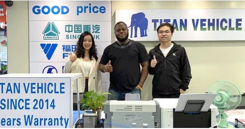 Ghana Customer Visit Tongya to Buy Cement Powder Tanker Trailer