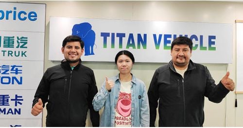 Namibia Customer Came to Tongya Vehicle to Purchase 40 Ft Flatbed Trailer