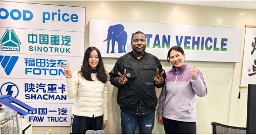 Jamaica Customers Visited Tongya Vehicle to Purchased 40 Foot Container Chassis Trailer