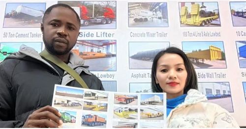 Tanzanian Customer Come to Tongya to Buy Lowbed Trailer