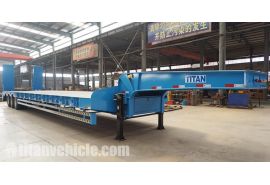80 Ton Low Loader Trailer will be sent to Nigeria Lagos