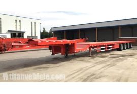 4 Axle Extendable Flatbed Trailer will be sent to Nigeria Lagos