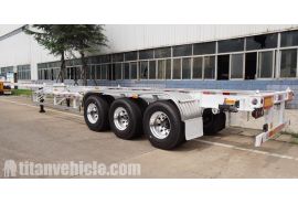 3 Axle 40 Foot Skeletal Semi Trailer will be sent to Zambia Lusaka