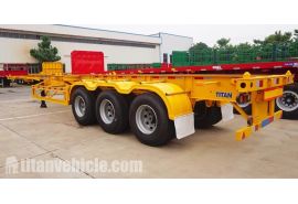 3 Axle 40Ft Chassis Container Trailer will be sent to Sudan khartoum