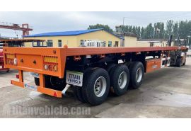 Tri Axle Flatbed Trailer will be sent to Cayman Islands
