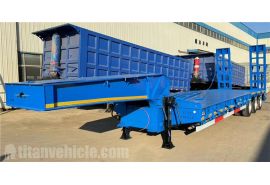 Tri Axle 60 Ton Semi Low Loader Trailer is gonna ship to Senegal