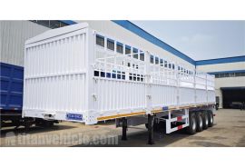 4 Axle 80 Ton Fence Semi Trailer will export to Senegal