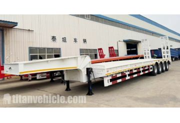 4 Axle Low Loader Trailer Will Be Sent to Tanzania