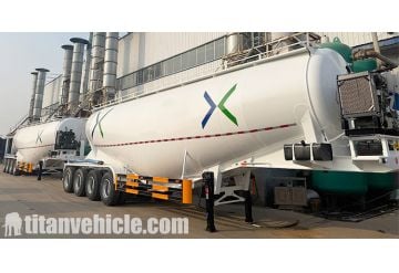 4 Axle 50 Cbm Dry Bulk Cement Tanker will be Sent to Ghana