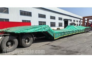 5 Axle 110 Ton Folding Neck Trailer Ready Ship to Saudi Arabia