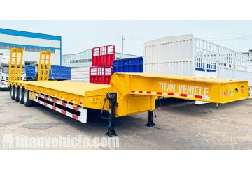 4 Axle 100 Ton Lowbed Trailer will be Sent to Zambia