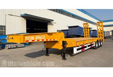 Tri Axle Low Loader Trailer will be Shipped to Ghana
