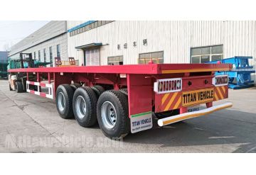 3 Axle Flatbed Semi Trailer will be Sent to Nigeria
