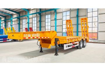 2 Axle Semi Low Bed Trailer will be Sent to Tanzania