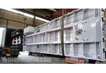 Tri Axle Flat Bed Semi Trailer will be sent to Zimbabwe