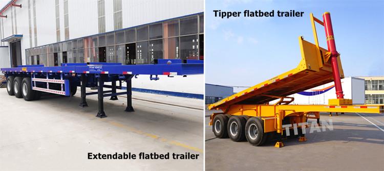 Tri Axle Trailer for Sale Different Types of 12m Tri Axle Flatbed Trailer