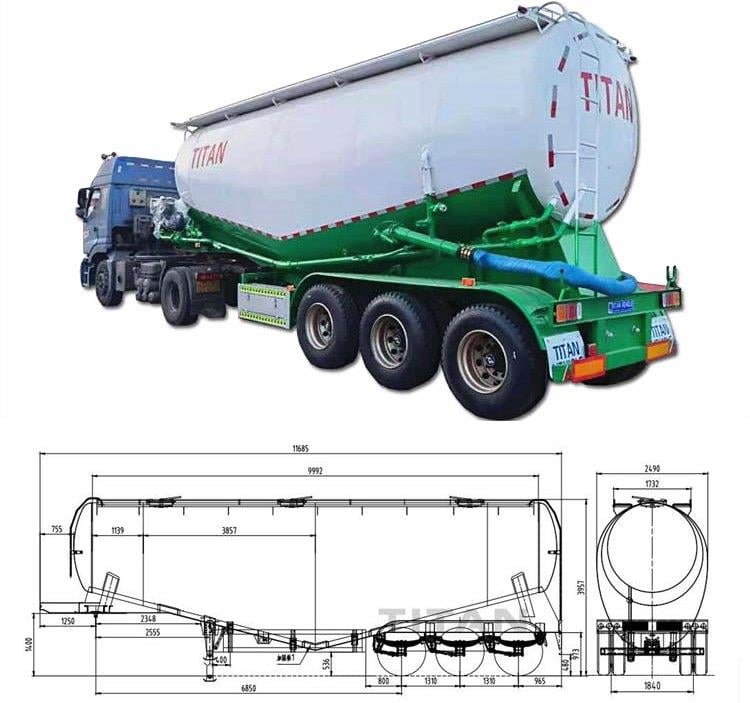 Cement Tanker Trailer for Sale - Cement Tanker Trailer Using Manual