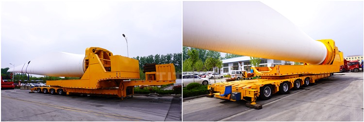Windmill Blade Trailer Price - Extendable Trailer for Windmill Projects in Vietnam