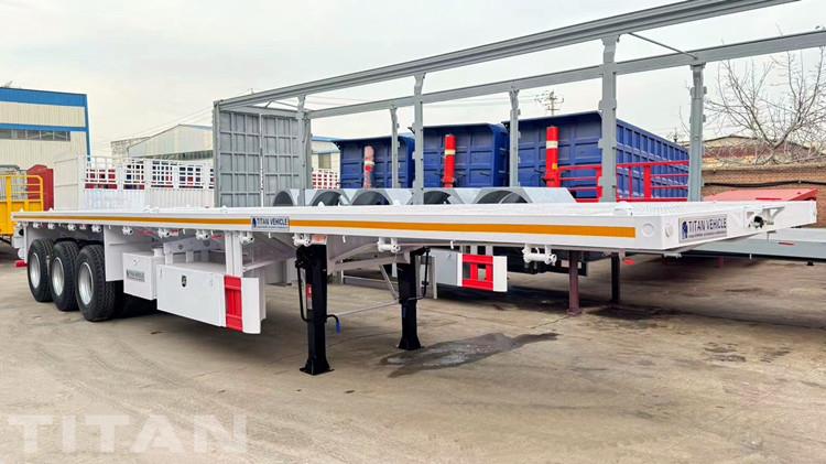 Tongya 30tonne Triaxle Flatbed Trailer for Sale in Senegal