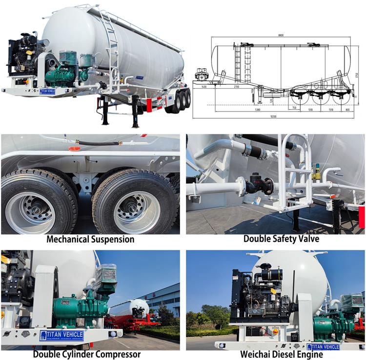 Best Cement Tanker Trailer for Sale In Dominican 