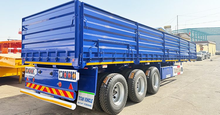 Tri Axle Dropside Trailer for Sale in Tanzania