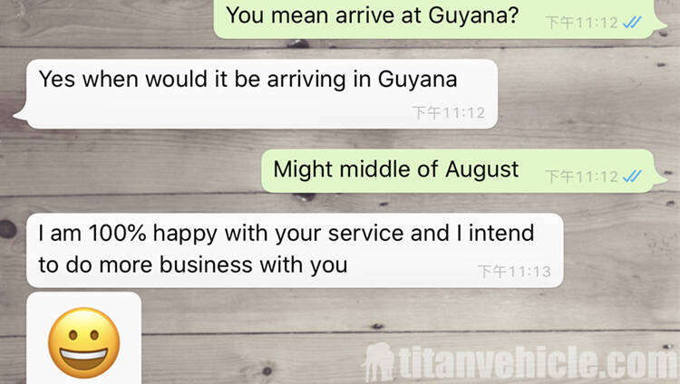 Customer feedback of gas tanker