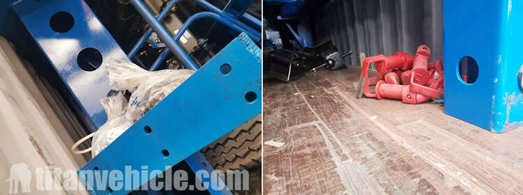 Details of 40ft container trailer