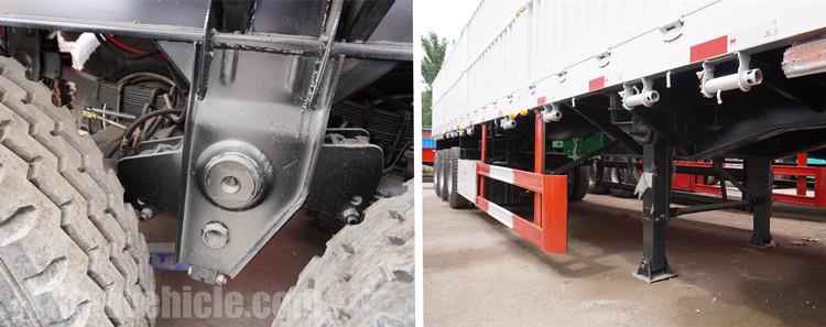 Tri Axle Side Wall Truck Trailer for Sale in Nigeria