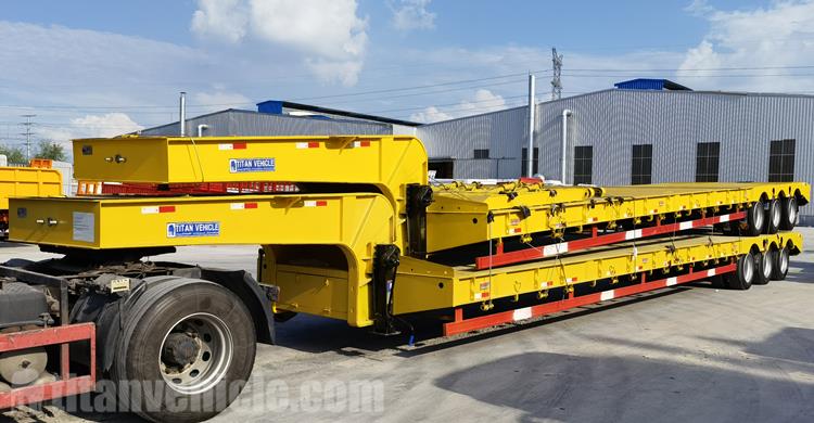 Tri Axle 50 Ton Low Bed Semi Trailer for Sale In Nigeria Lagos