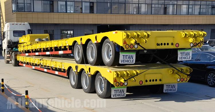 Tri Axle 50 Ton Low Bed Semi Trailer for Sale In Nigeria Lagos
