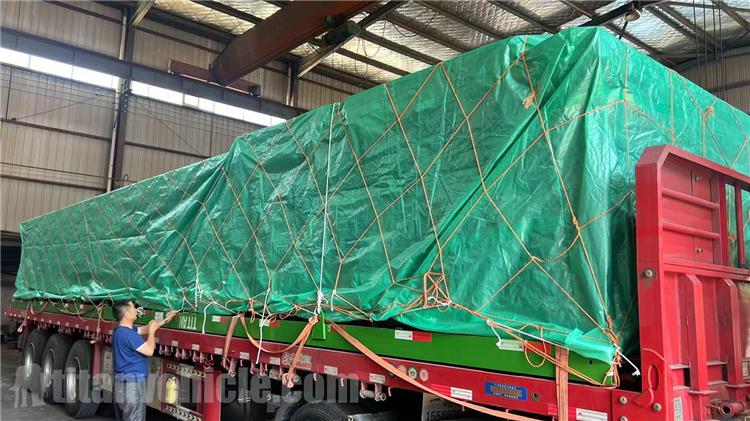 Triple Axle 12.5m Flatbed Semi Trailer for Sale In Ghana