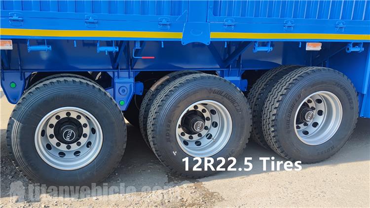 Tri Axle Fence Cargo Semi Trailer for Sale In Tanzania