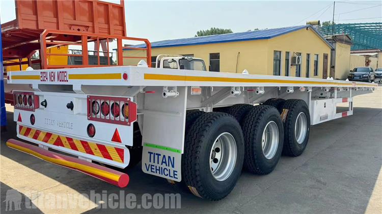 Triple Axle Flat Body Trailer for Sale In Angola 