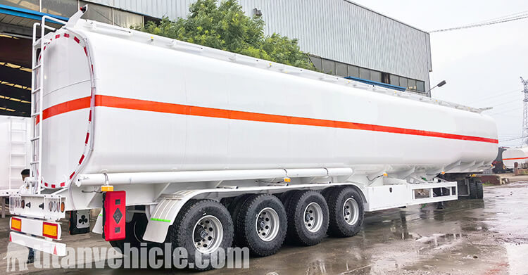 80 Cubic Carbon Steel Fuel Tanker Trailer for Sale Haiti