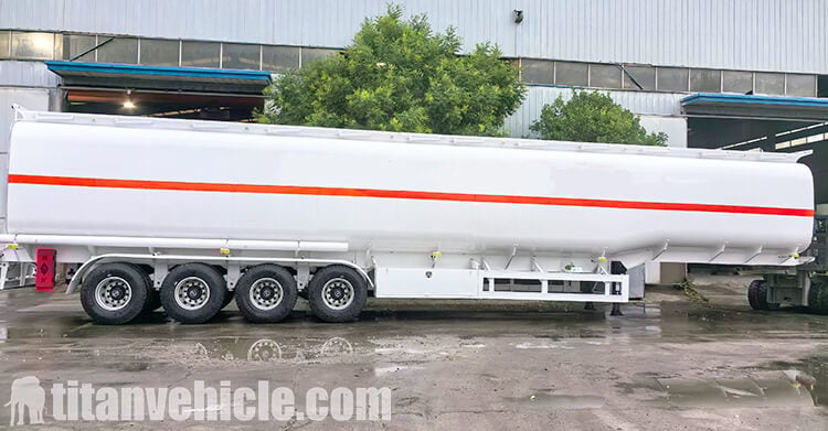 80 Cubic Carbon Steel Fuel Tanker Trailer for Sale Haiti
