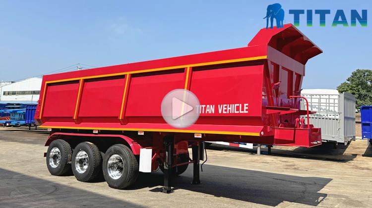 Tri Axle Dump Semi Trailer for Sale in Mexico