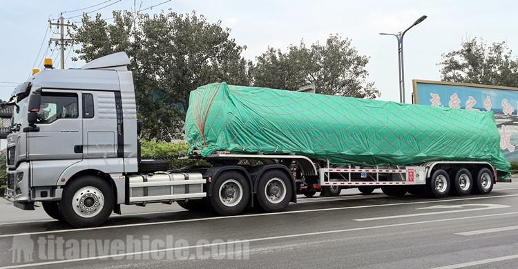 39000 Liters Aluminum Fuel Tanker Trailer for Sale in Costa Rica