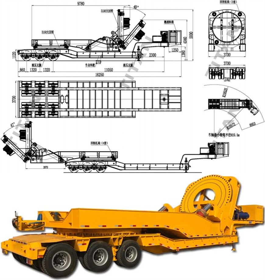 Windmill Blade Adaptor dimensions & drawings
