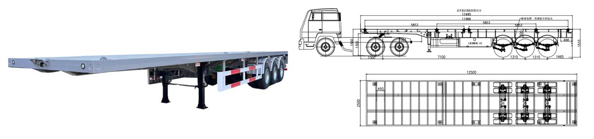 Tongya Flatbed Trailer On Sale Discount Price