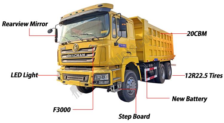 Used Shacman F3000 Dump Truck for Sale In Zimbabwe