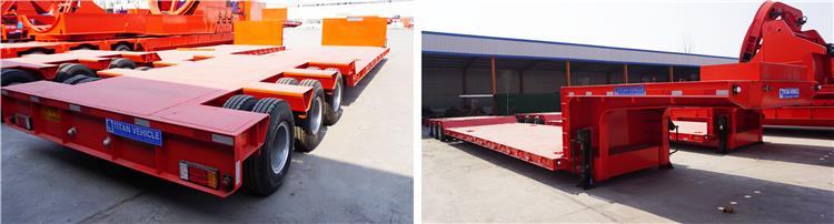 concave beam type Low bed Trailer
