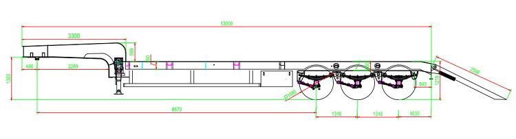 low bed trailer dimension