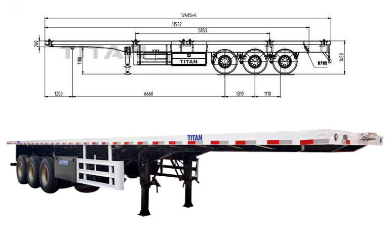 Tri Axle Trailer | 3 Axle Flatbed Semi Trailer for Sale - Tongya Vehicle