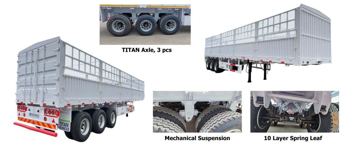 Fence Cargo Trailer for Sale in Tanzania