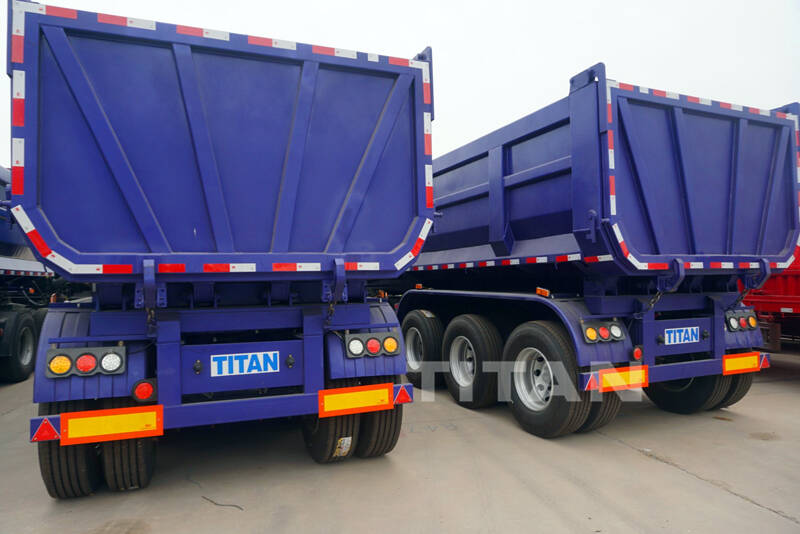 3 axles U Shape Tip Semi Trailer