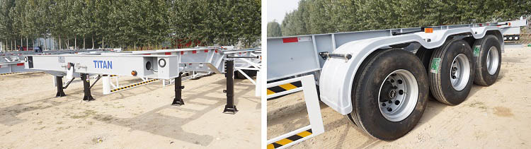 Tri Axle Skeleton Semi Trailer for Sale in Malaysia